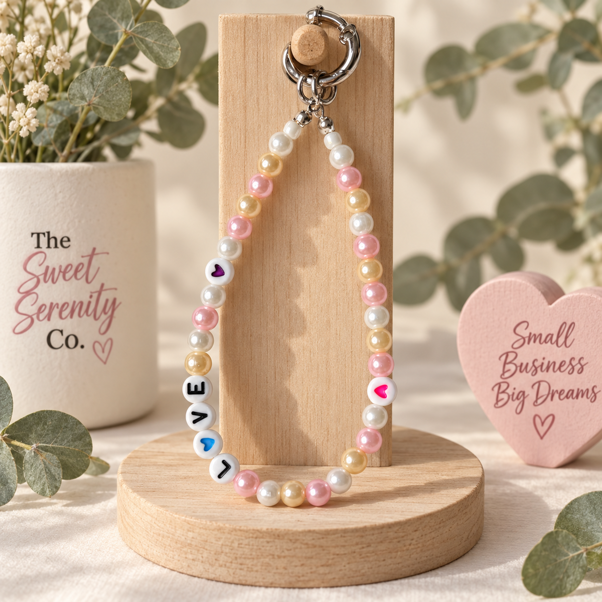 Personalized Love Phone Charm | Handmade Accessory
