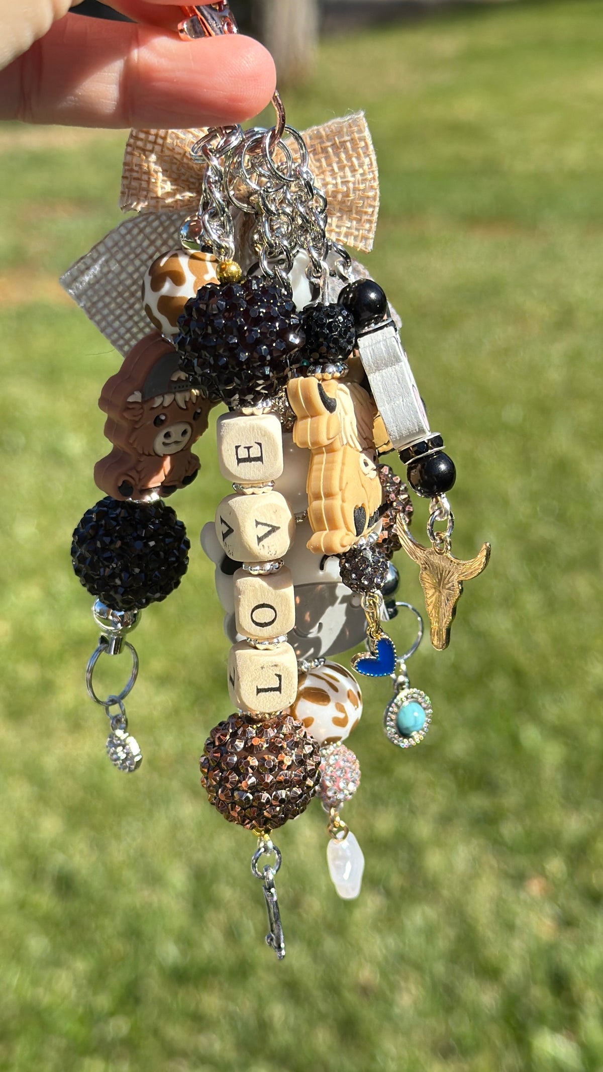 Handmade Cow Keychains & Purse Charms – Unique Gifts for All