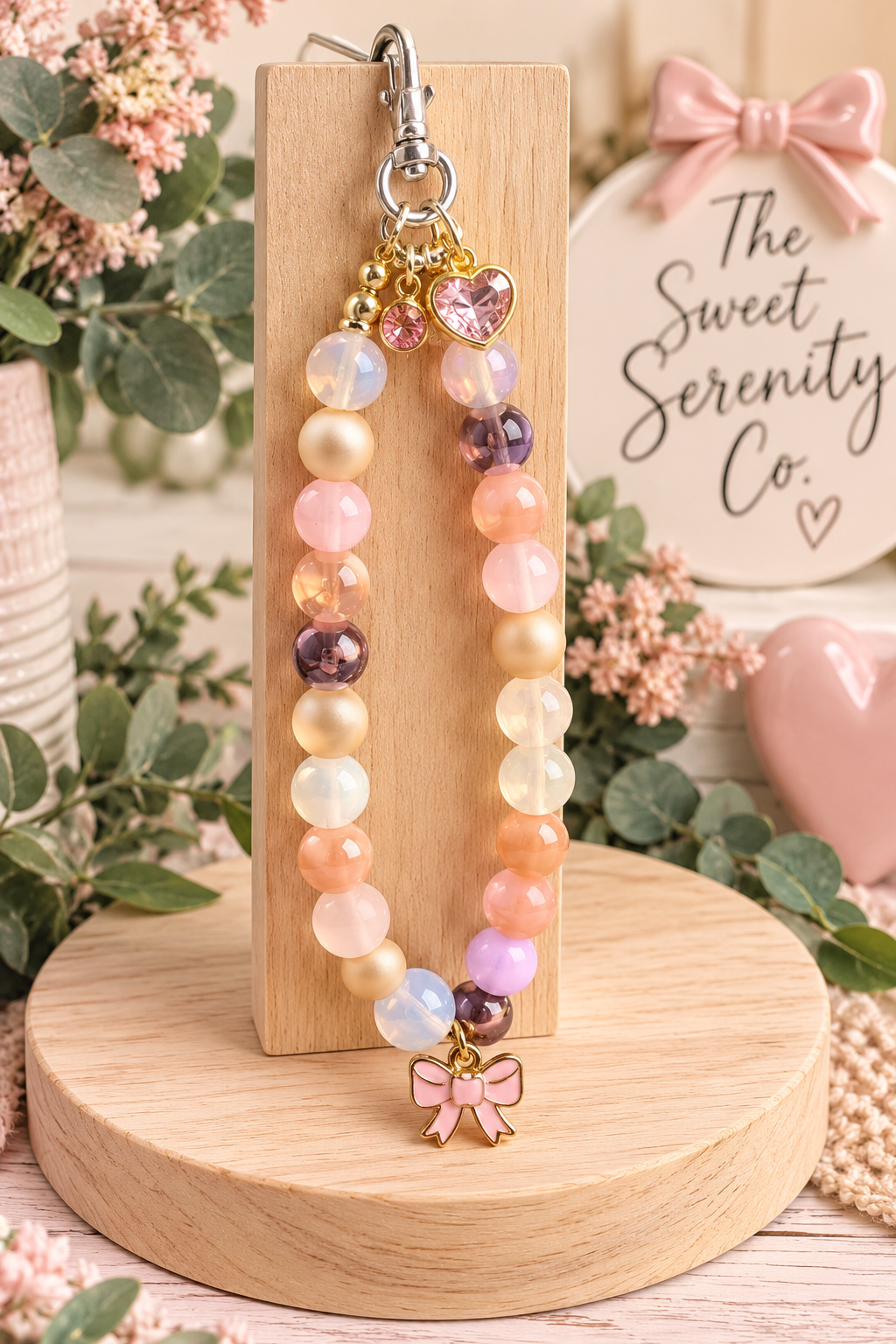 Glass Bead Phone Charm - Handmade, Perfect Gift for Anyone