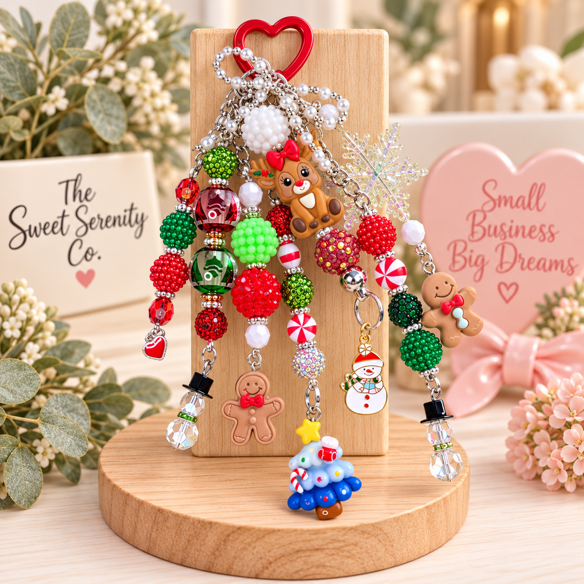 Christmas Purse Charm / Keychain
