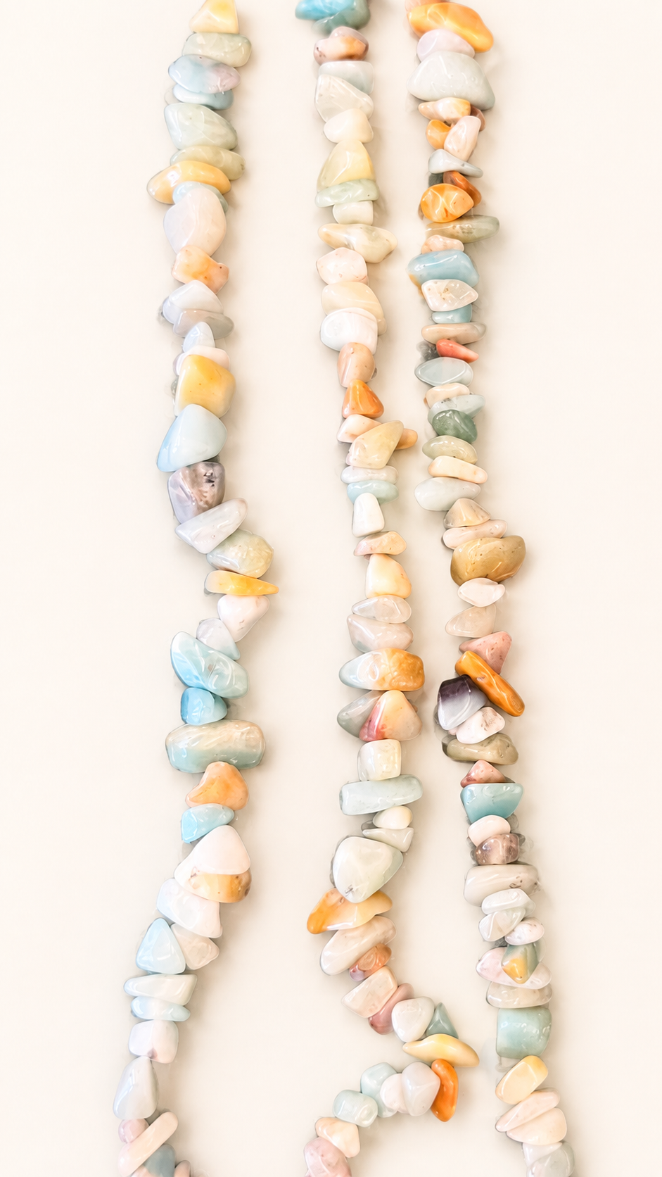 Personalized Phone Charm Keychain with Beaded Accent, Custom Color Options, Natural-Style Stone / Chip Beads, Unique Gift for Her