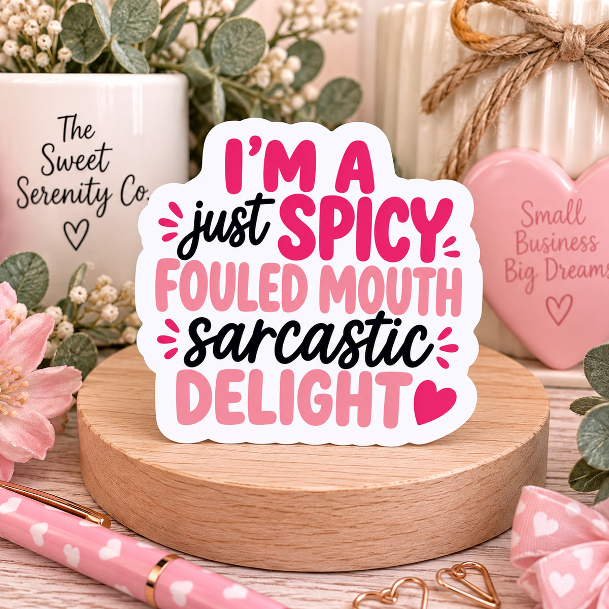 Funny Adult Humor Sticker, Vinyl Decal, Girly Aesthetic Waterproof Sticker, Perfect for Gifts and Personalization