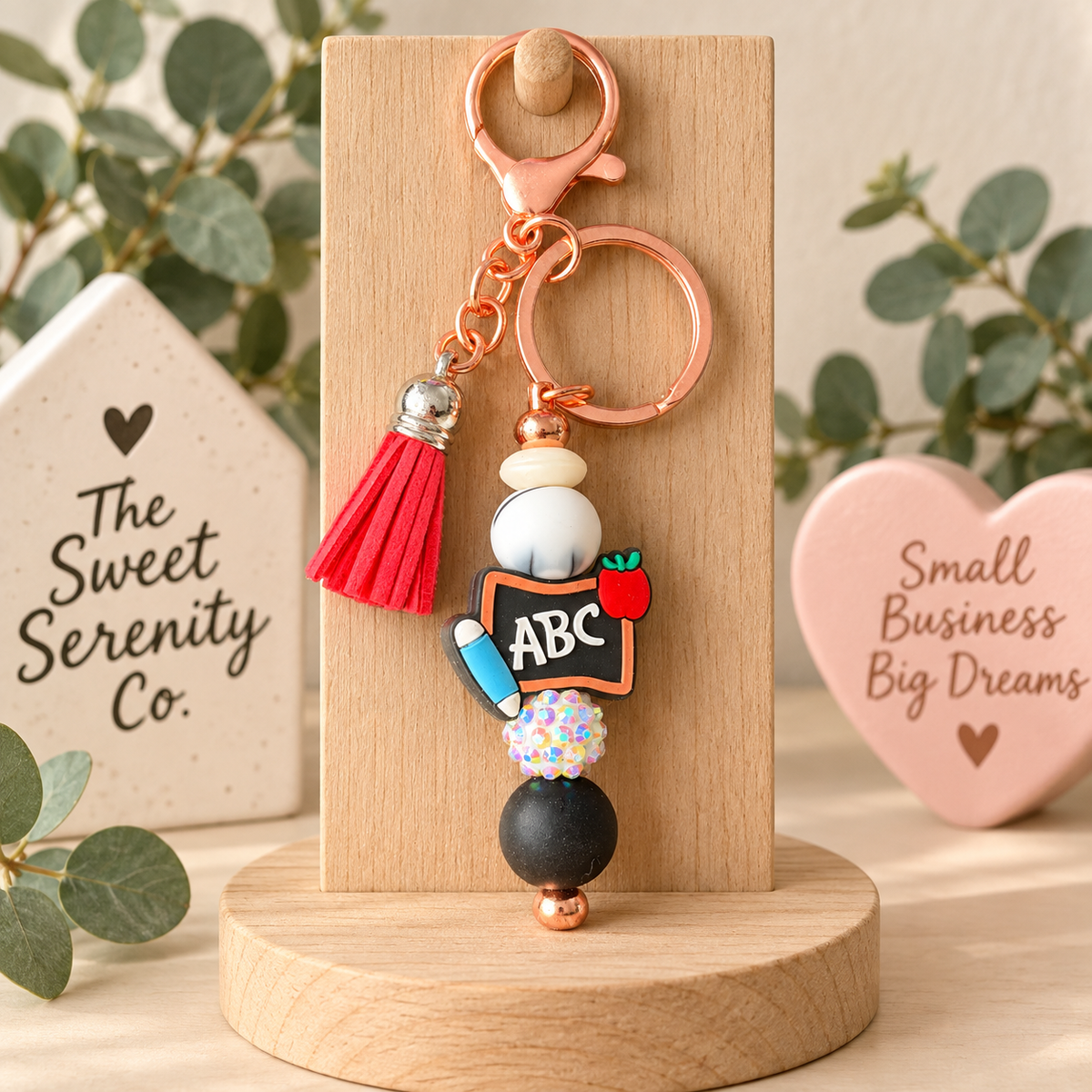 Personalized Teacher Keychain - Custom Gift for Educators