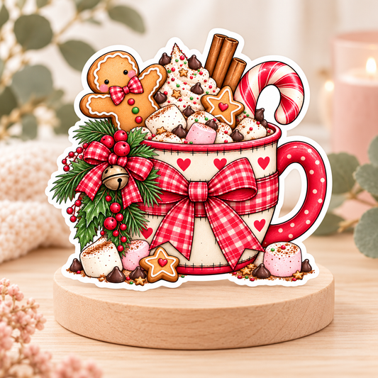 Hot Cocoa Tea Cup Sticker