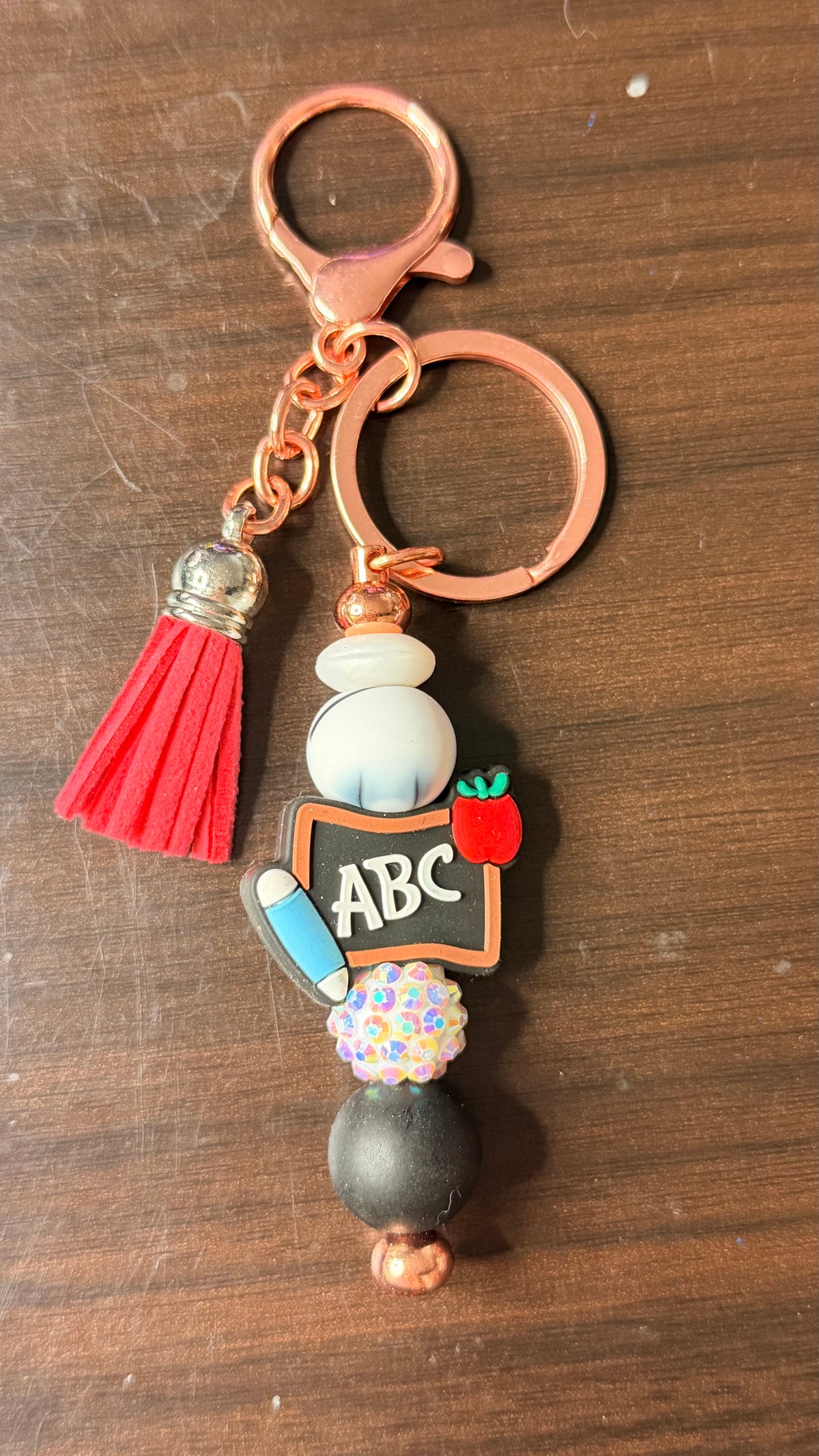 Personalized Teacher Keychain - Custom Gift for Educators