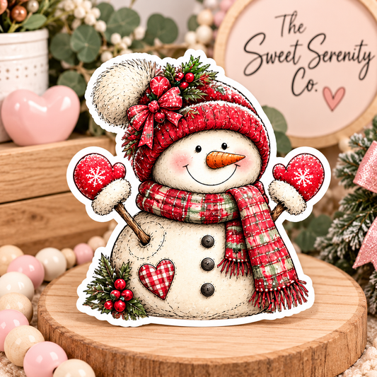 Snowman Christmas Sticker